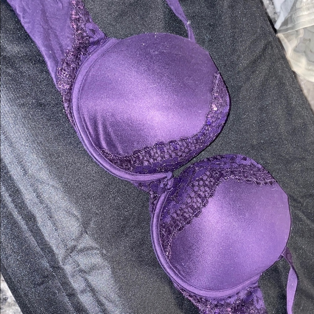 Victoria's Secret Purple Lace Trim Bra